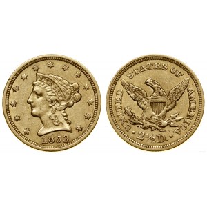 United States of America (USA), 2 1/2 dollars, 1853, Philadelphia