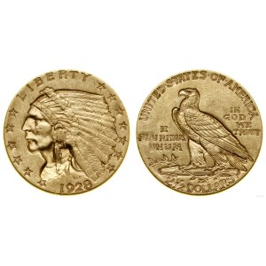 United States of America (USA), $2 1/2, 1928, Philadelphia