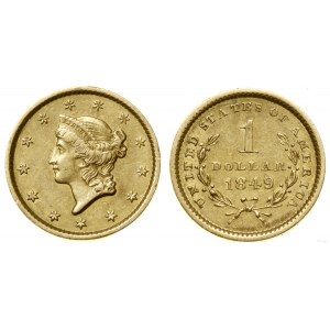 United States of America (USA), $1, 1849, Philadelphia
