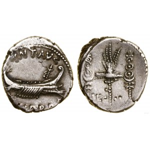 Roman Republic, denarius, 32-31 B.C., mobile mint