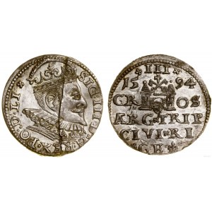 Polen, Trojak, 1594, Riga