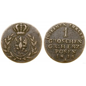 Poland, 1 penny, 1816 A, Berlin