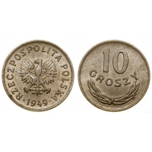Polska, 10 groszy, 1949, Kremnica