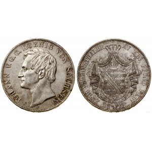 Deutschland, Zwei Dollar = 3 1/2 Gulden, 1858 F, Dresden