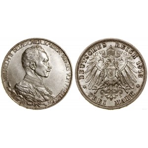 Germany, 3 marks, 1913 A, Berlin