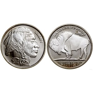 Stany Zjednoczone Ameryki (USA), sztabka w formie monety wagi 1 uncji, 2012