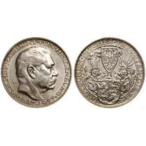 Germany, medal minted on the occasion of Paul von Hindenburg's 80th birthday, 1927 D, Munich