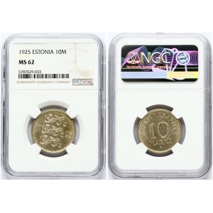 Estonia 10 Marka 1925 NGC MS 62