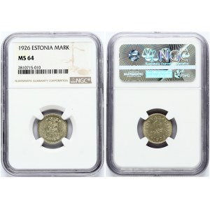 Estonia 1 Mark 1926 NGC MS 64