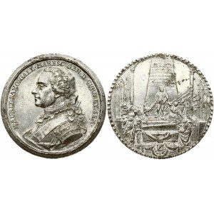 Latvia Courland Medal ND (1777) Marshal Moritz