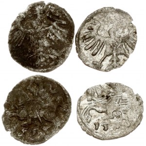 Lithuania Denars 1553? & 1555 Vilnius Lot of 2 Coins