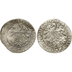 Lithuania Polgrosz 1559 & 1560 (R) Vilnius Lot of 2 Coins