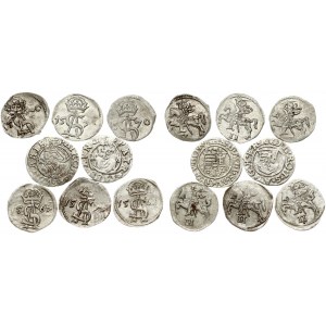 Lithuania Dwudenar (1567-1570) Vilnius & Hungary Denar 1578 & 1588 Lot of 8 Coins