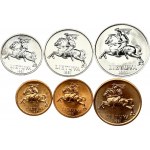 Lithuania 1 - 50 Centų1991 SET Lot of 6 Coins