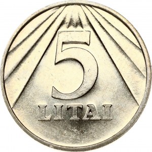 Lithuania 5 Litai 1991