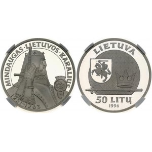 Lithuania 50 Litų 1996 Mindaugas the King NGC PF 68 ULTRA CAMEO
