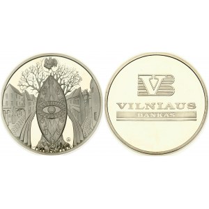 Lithuania Medal ND (1997) Vilnius bankas PCGS SP 62 MAX GRADE