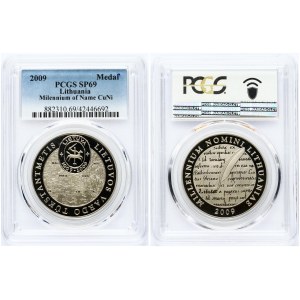 Lithuania Medal 2009 Millennium of the Lithuanian name PCGS SP 69 MAX GRADE