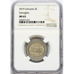 Lithuania 2 Euro 2019 Samogitia NGC MS 65 ONLY 2 COINS IN HIGHER GRADE