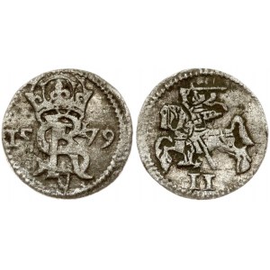 Poland Courland Lithuanian Dwudenar 1579 (R4) Mitawa