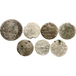 Poland Grosz - Szostak (1621-1626) Lot of 7 Coins