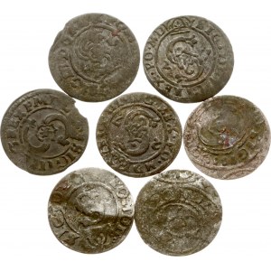 Poland Szelag (1623-1627) Lot of 7 Coins