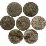 Poland Szelag (1623-1627) Lot of 7 Coins