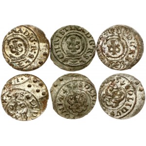 Poland Schilling 1645 Swedish Riga Lot of 3 Coins