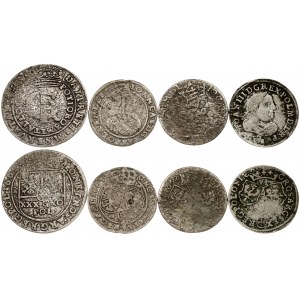 Poland Szostak & Tymf (1662-1683) Lot of 4 Coins
