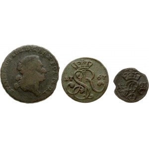 Poland Szelag - Trojak (1763-1769) Lot of 3 Coins