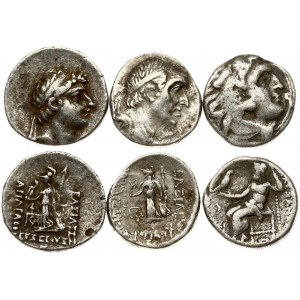 Greece Kingdom of Macedon & Cappadocia AR Drachm (336-63 BC) Lot of 3 Coins