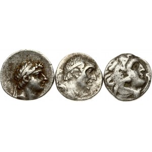 Greece Kingdom of Macedon & Cappadocia AR Drachm (336-63 BC) Lot of 3 Coins