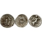 Greece Kingdom of Macedon & Cappadocia AR Drachm (336-63 BC) Lot of 3 Coins