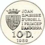 Andorra 10 Diners 1989 XXV Summer Olympic Games 1992 Barcelona