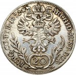 Austria BURGAU 20 Kreuzer 1772 S C