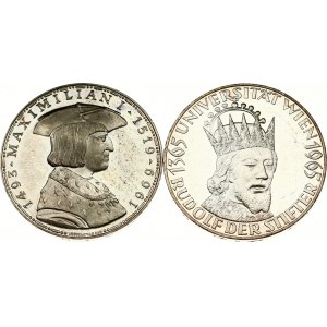 Austria 50 Schilling 1965 & 1969 Commemorative issue Lot of 2 Coins