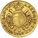 Austrian Netherlands 1/2 Souverain D'or 1753(l)