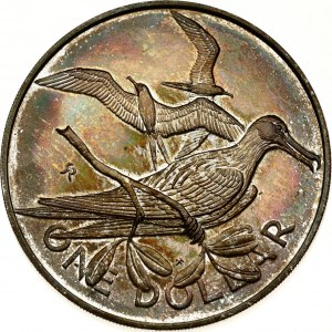 British Virgin Islands 1 Dollar 1975 Frigate bird