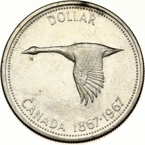 Canada 1 Dollar 1967 100th Anniversary of Canada
