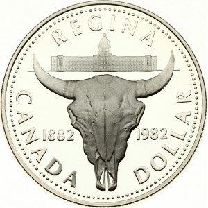 Canada 1 Dollar 1982 100th Anniversary of the city of founding of the city of Regina Saskatchewan