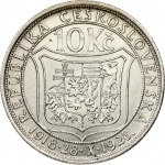 Czechoslovakia 10 Korun 1918-1928 10th Anniversary of Independence