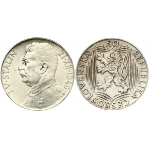 Czechoslovakia 50 Korun 1949 70th Birthday of Josef V Stalin