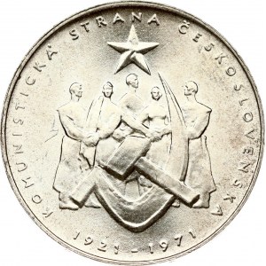 Czechoslovakia 50 Korun 1971 50th Anniversary - Czechoslovak Communist Party