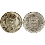 Denmark 1 Krone 1892 HC CS Lot of 2 Coins