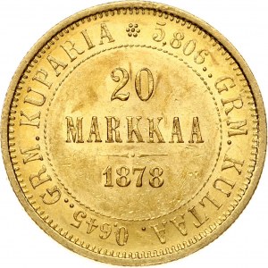 Finland 20 Markkaa 1878 S (R )