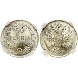 Finland 50 Pennia 1916 S NGC MS 64