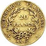 France 20 Francs AN12A (1803/1804)
