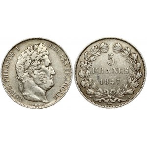 France 5 Francs 1847 A