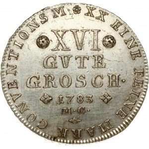 Germany BRUNSWICK-WOLFENBÜTTEL 16 Gute Groschen 1783 MC