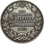 Germany BREMEN 1 Thaler 1863 50th Anniversary - Liberation of Germany
